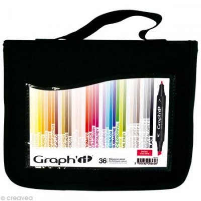 graphitset36marqueurs basiccolors
